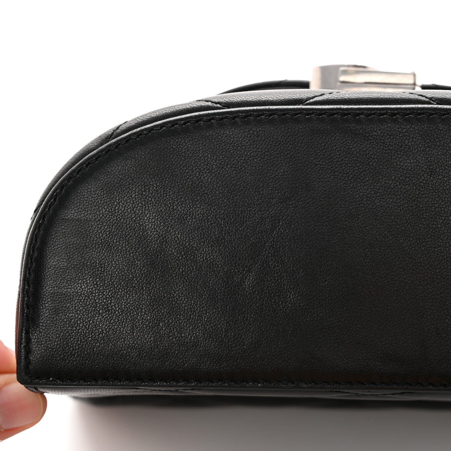 Saint Laurent Lambskin Quilted Monogram June Box Bag Black 13 of 13