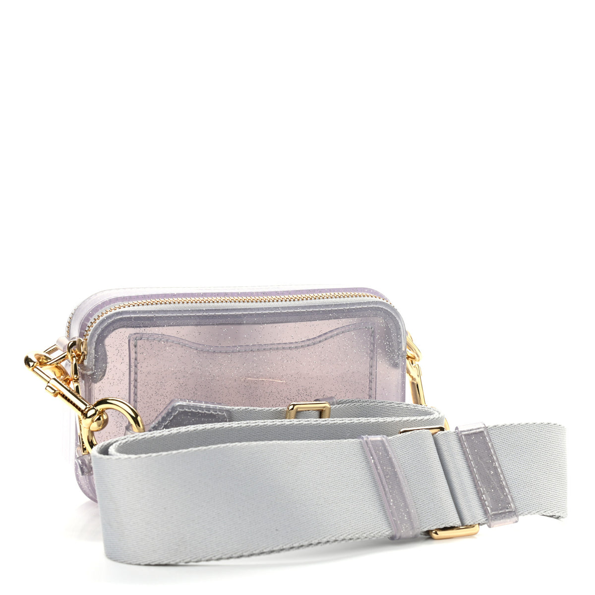 Jelly Glitter Small Snapshot Camera Bag Silver Multi