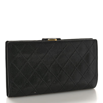 Chanel Caviar Stitched French Wallet Black 3 of 11