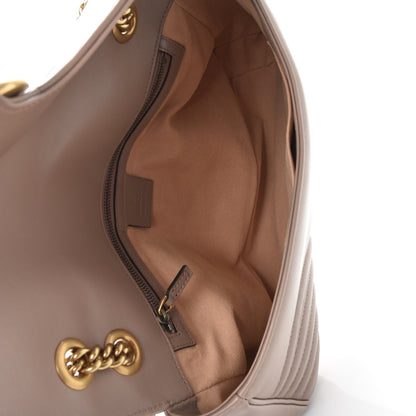 Gucci Calfskin Matelasse Medium GG Marmont Shoulder Bag Porcelain Rose 5 of 7