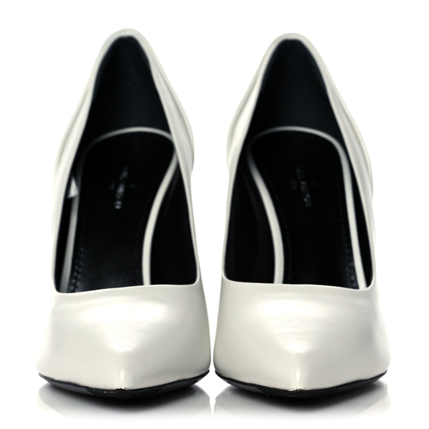 Louis Vuitton Calfskin Monogram Damier Tressage Matchmake Pumps 36 White 2 of 9
