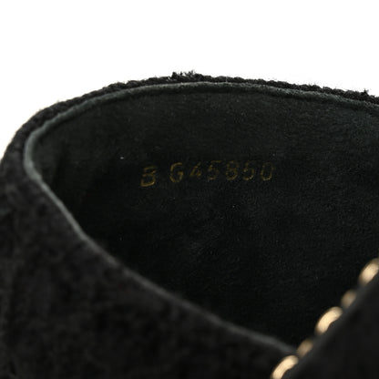 Chanel Wool Alpaca Chain CC Slide Sandals 40 Black 8 of 9