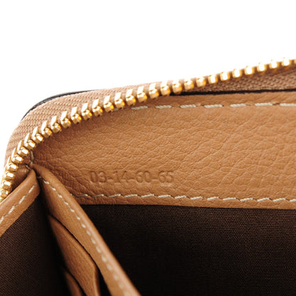Chloe Grained Calfskin Marcie Long Zip Around Wallet Nut 7 of 7