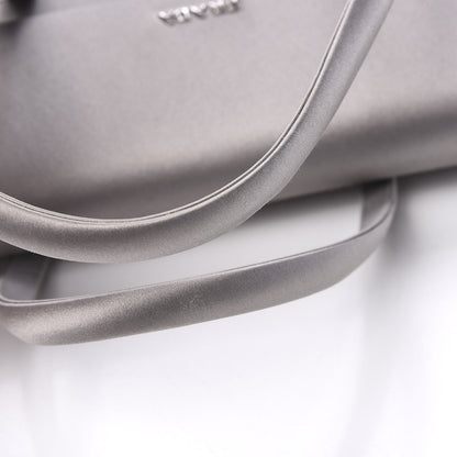 Prada Satin Flap Tote Grafite 12 of 12