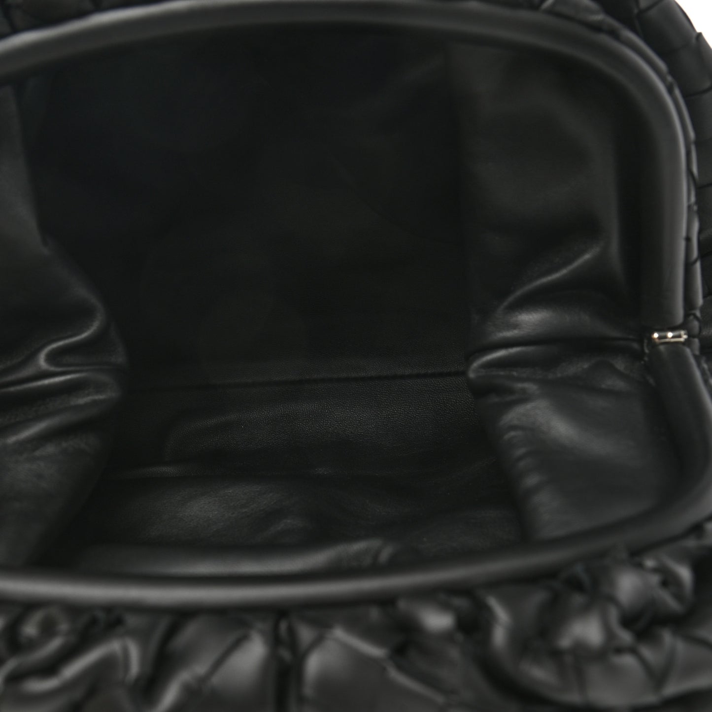 Nappa Maxi Intrecciato The Pouch Oversized Clutch Black