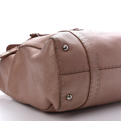 Fendi Cuoio Romano Selleria Large Linda Satchel Bronzo 9 of 23