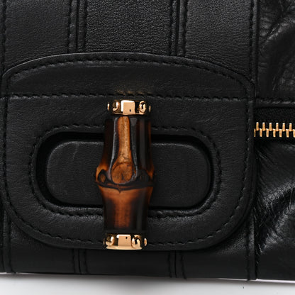 Gucci Calfskin Lucy Folded Clutch Black 6 of 9