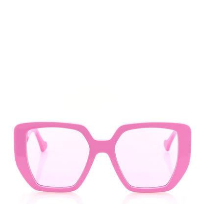 Gucci Acetate Square Frame Sunglasses GG0956S Pink 2 of 7