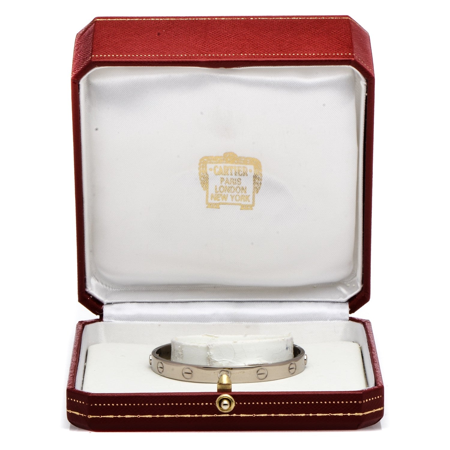 Cartier 18K White Gold LOVE Bracelet 16 6 of 11