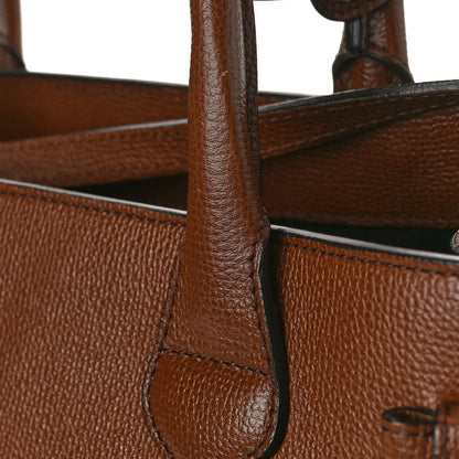 Burberry Grainy Calfskin House Check Large Banner Tote Tan 9 of 9