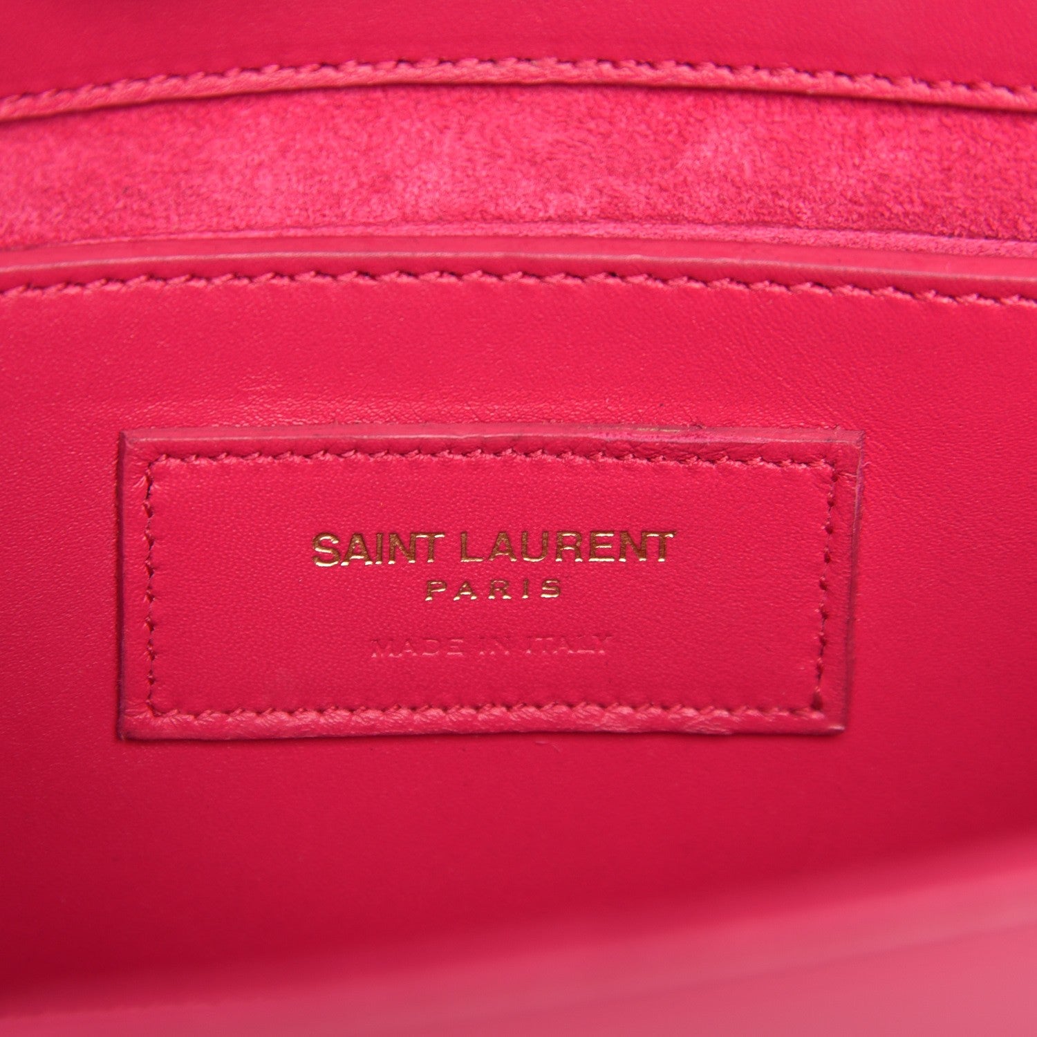 Saint Laurent SAINT LAURENT Calfskin Small Classic Monogram Kate Tassel Satchel Fuchsia 6 of 7