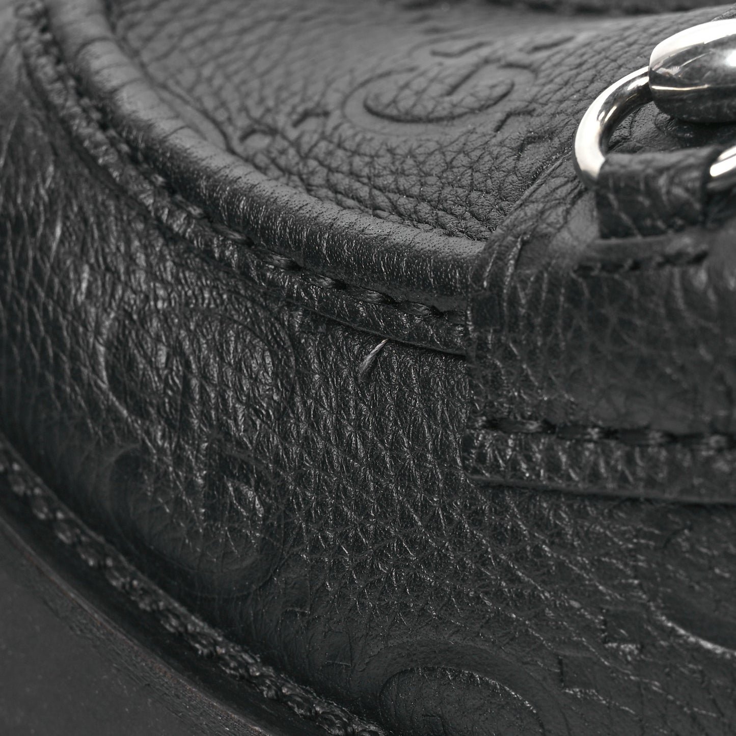 Piuma Calfskin Embossed Womens Platform Lug Sole Loafers 40 Black