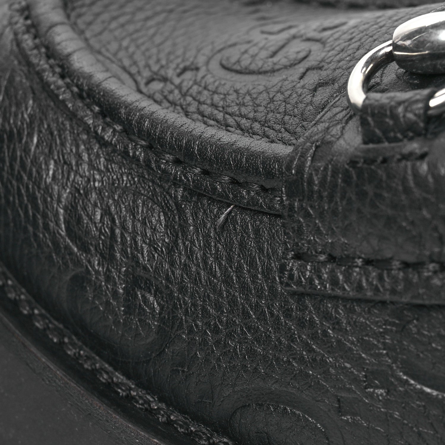 Gucci Piuma Calfskin Embossed Womens Platform Lug Sole Loafers 40 Black 11 of 12