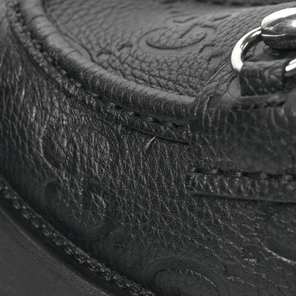 Gucci Piuma Calfskin Embossed Womens Platform Lug Sole Loafers 40 Black 11 of 12