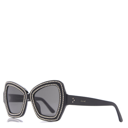 Celine Acetate Crystal Butterfly Sunglasses CL 4067IS Black 1 of 8