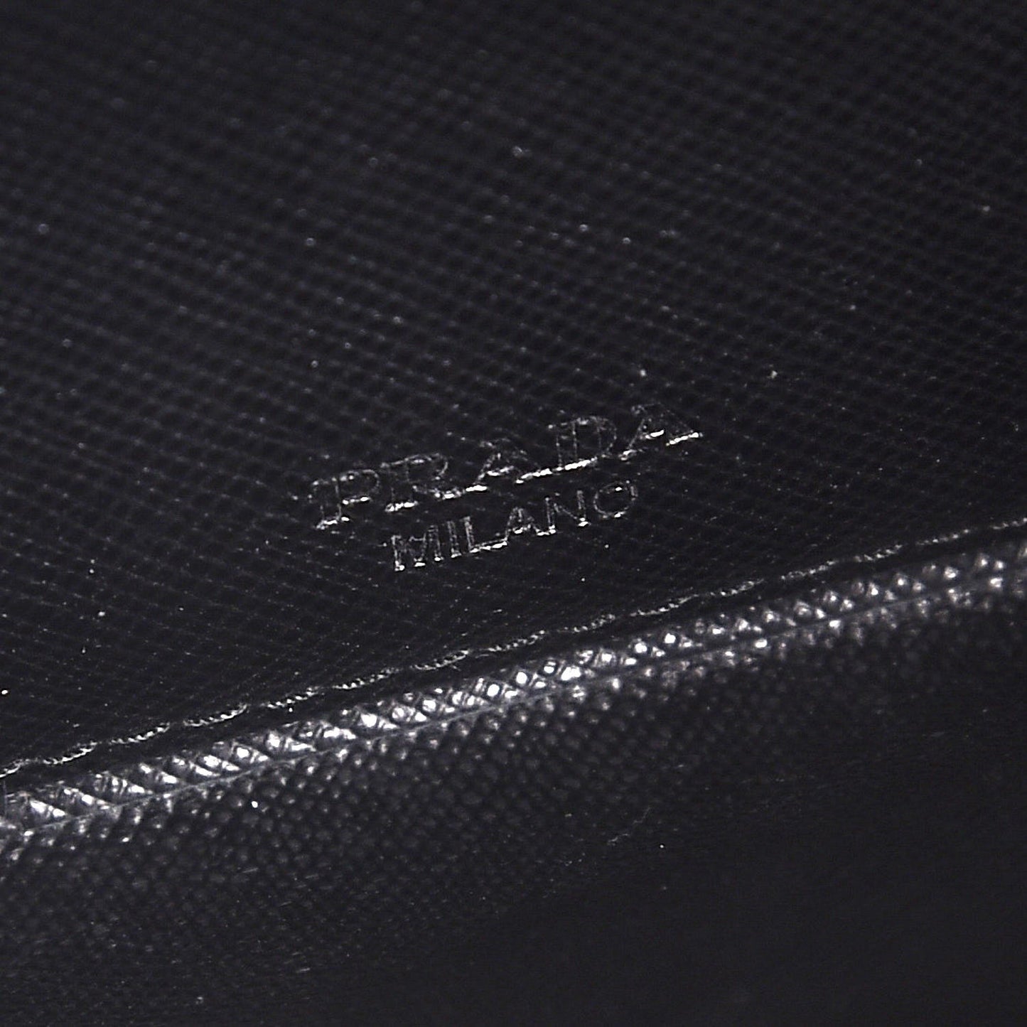 Saffiano Metal Envelope Wallet Black