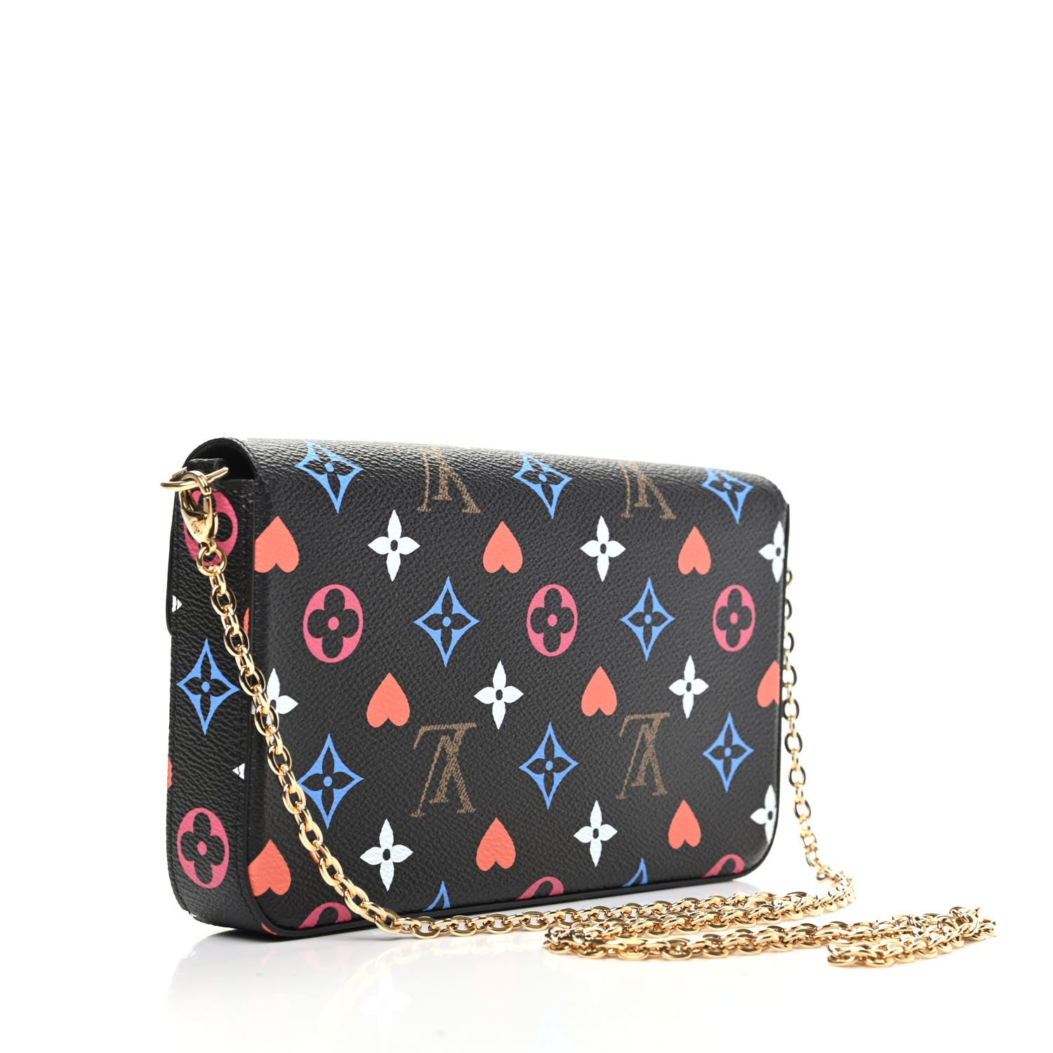 Louis Vuitton Game On Felicie Chain Wallet Black 2 of 13