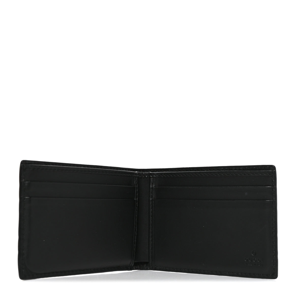 Gucci Guccissima Bi-Fold Wallet Black 5 of 8