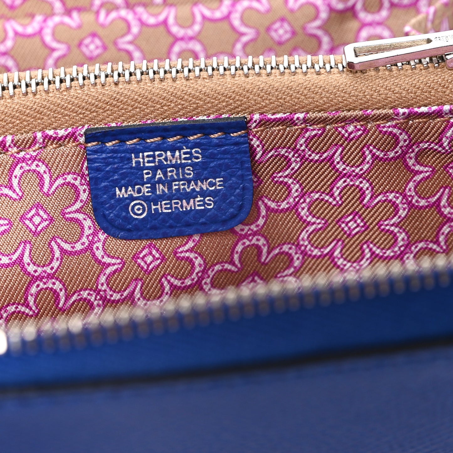 Epsom Silk'In Compact Wallet Bleu Electrique
