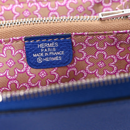 Hermes Epsom Silk'In Compact Wallet Bleu Electrique 6 of 7