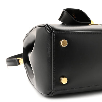 Celine Satinated Calfskin Small 16 Top Handle Bag Black 10 of 11