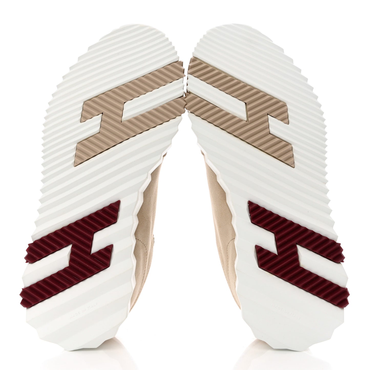 Goatskin Suede Goatskin Bouncing Sneakers 36 White Gomme