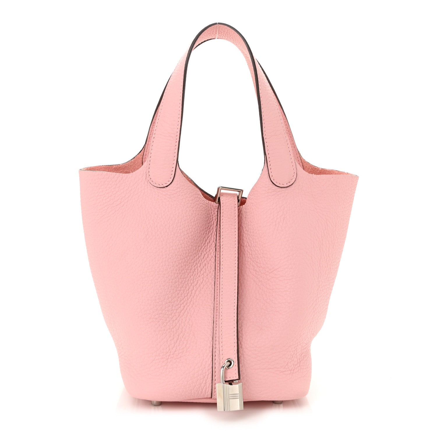Hermes Taurillon Clemence Picotin Lock 18 PM Rose Sakura 1 of 10