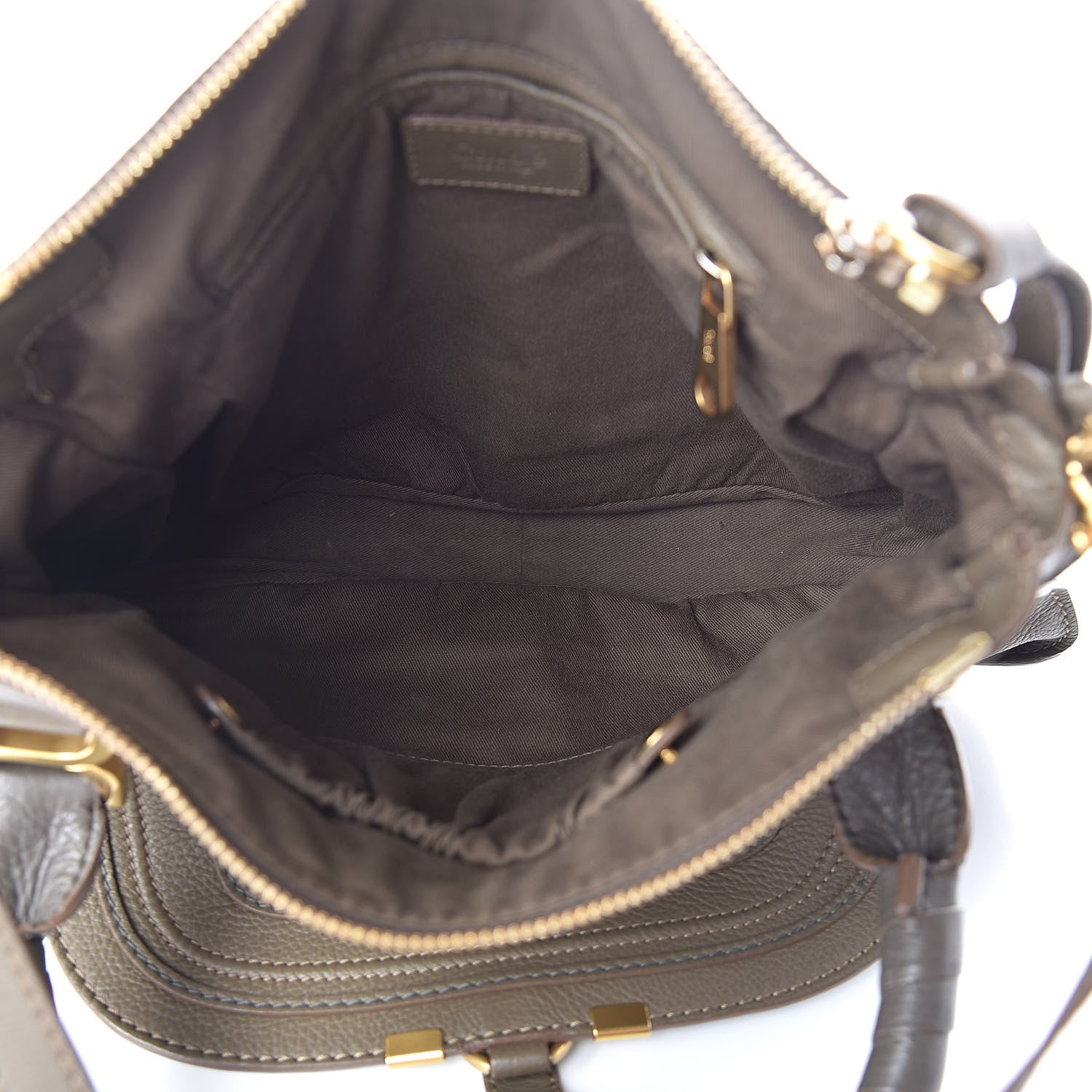 Chloe Calfskin Medium Marcie Satchel Anchor Grey 5 of 9
