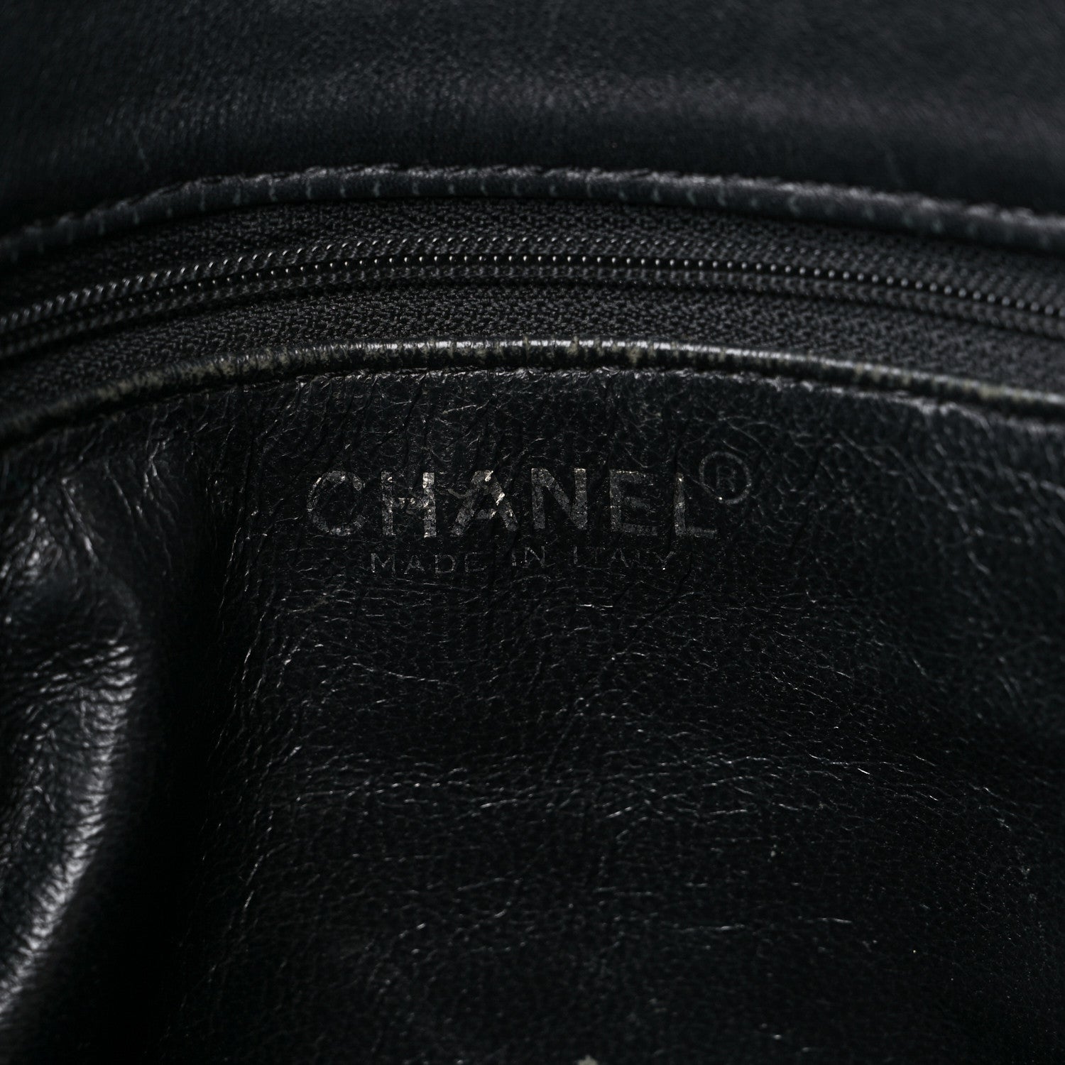 Chanel Calfskin Stitched Chocolate Bar Shopping Tote Black 6 of 19