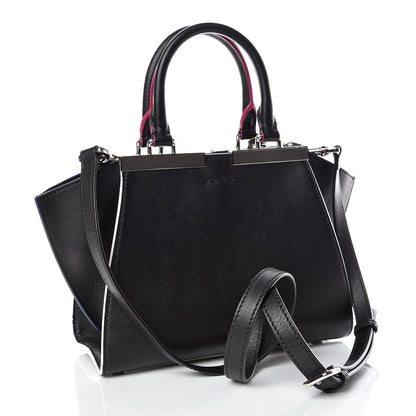 Fendi Vitello Dolce Mini 3Jours Tote Black 3 of 9
