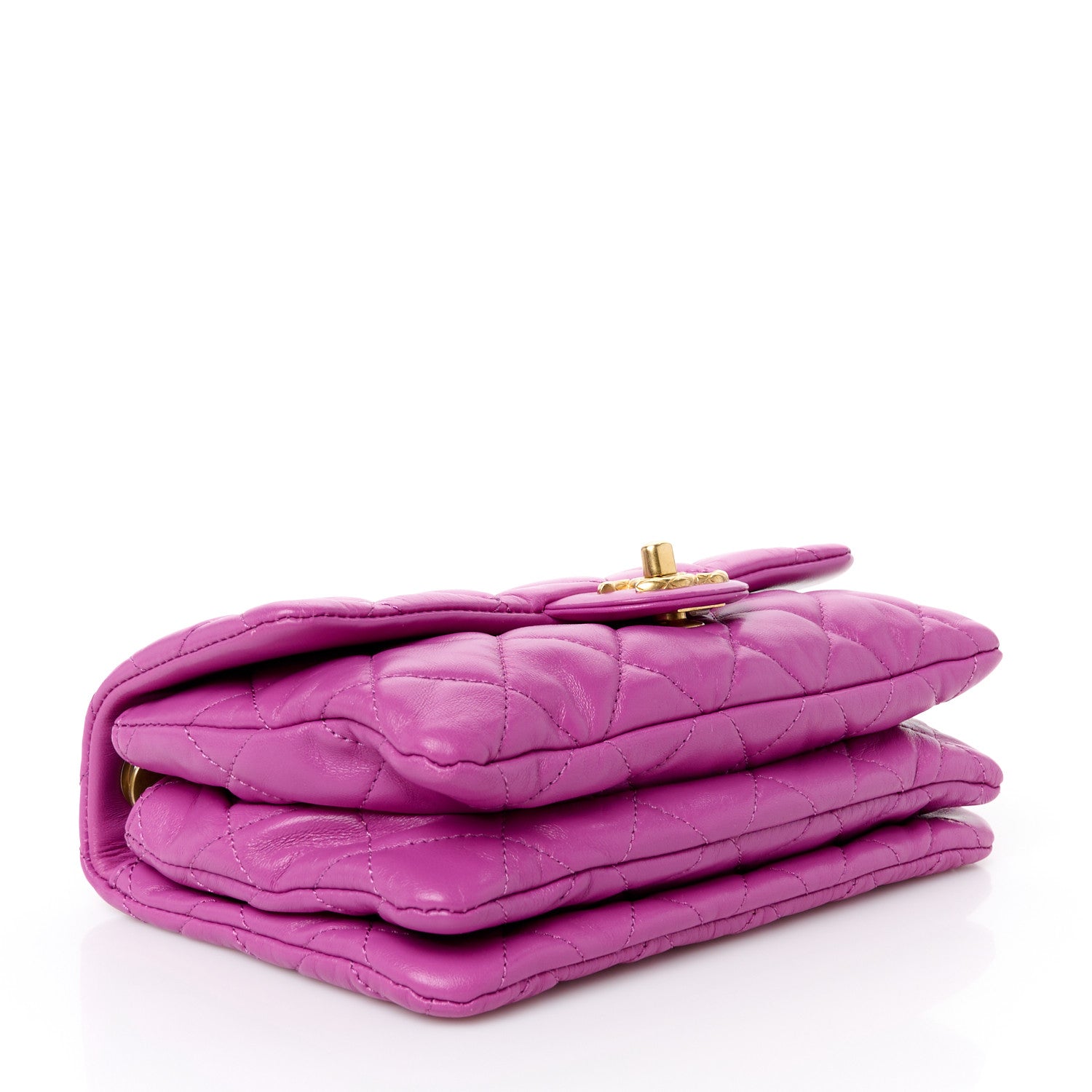 Chanel Lambskin Quilted Small Pillow Crush Flap Purple 4 of 11