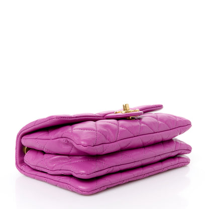 Chanel Lambskin Quilted Small Pillow Crush Flap Purple 4 of 11