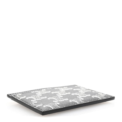 Celine Triomphe Canvas Card Holder Silver Black 4 of 7