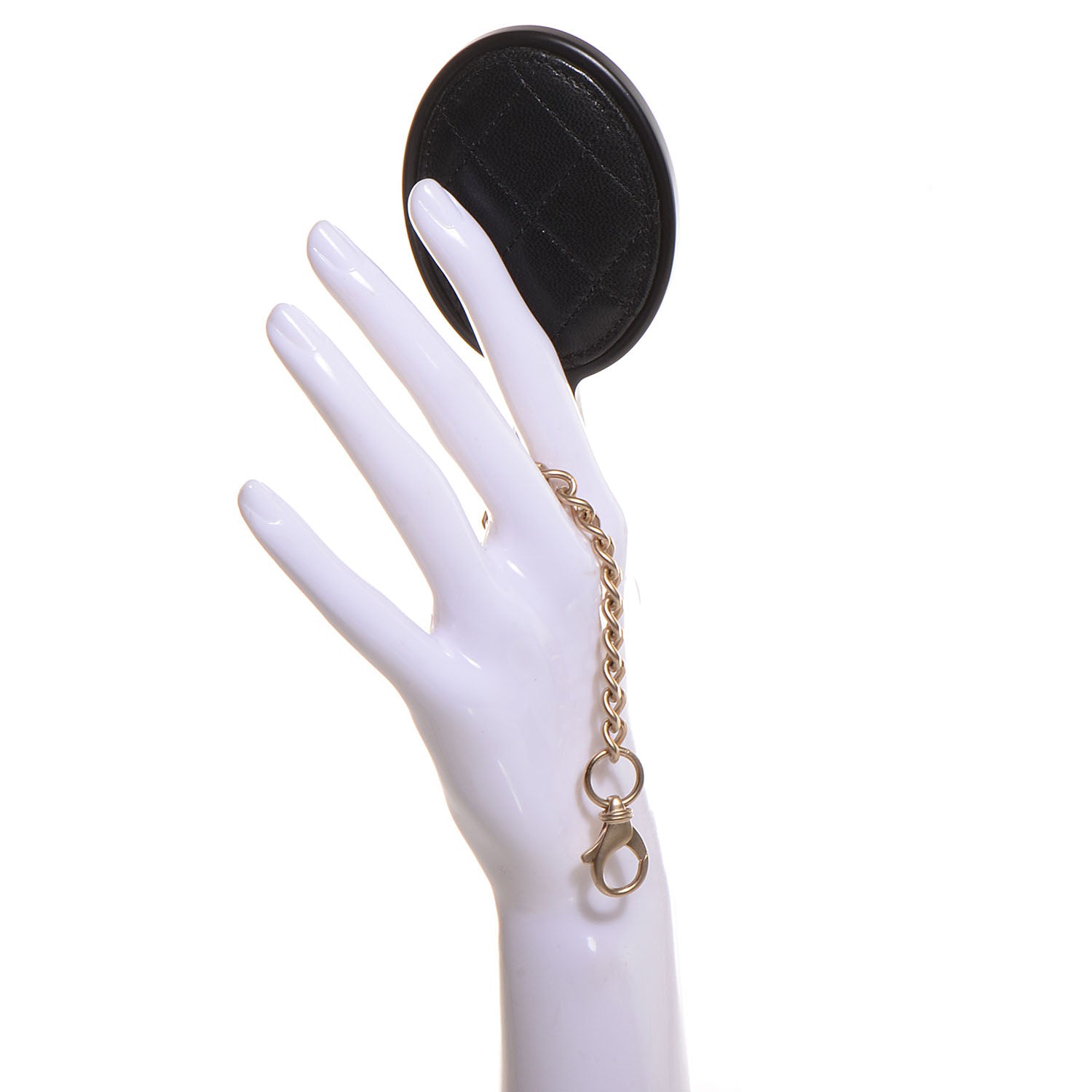 Chanel Lambskin Quilted CC Mirror Charm Black 2 of 6