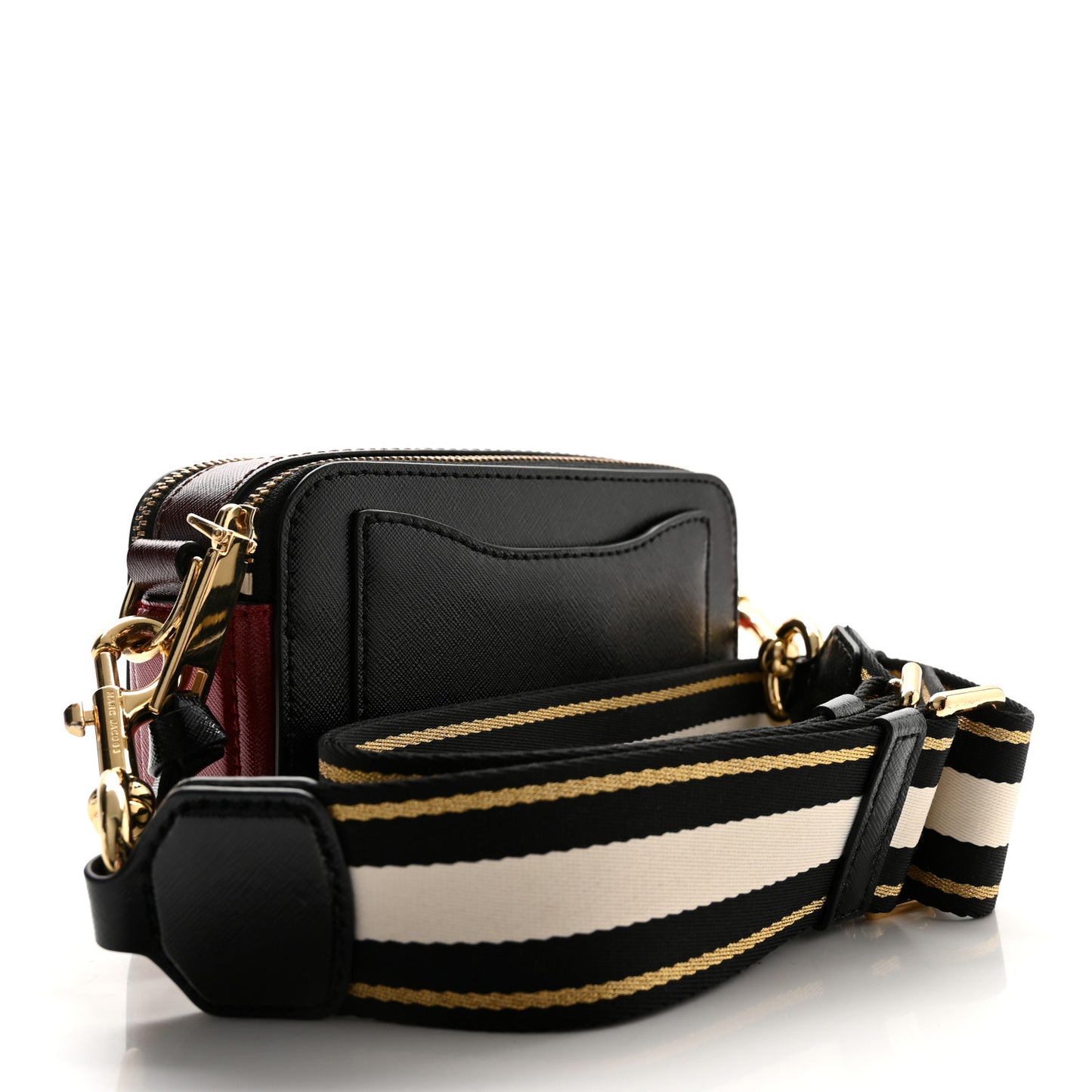 Saffiano Small Snapshot Camera Bag Black Multicolor