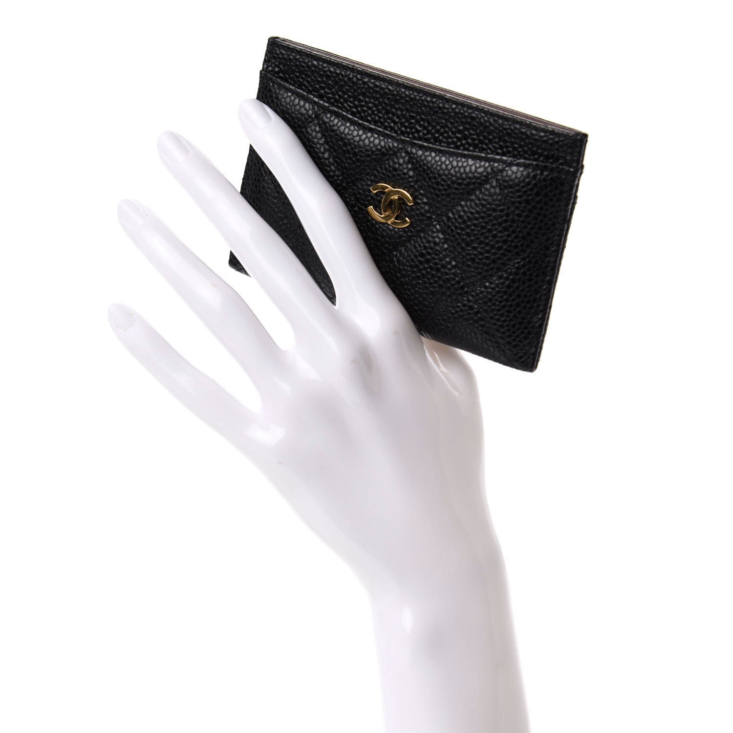 Chanel Caviar Quilted Card Holder Black 2 of 9