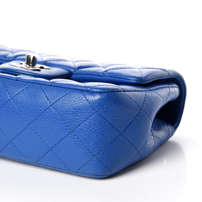 Chanel Caviar Quilted Mini Rectangular Flap Blue 6 of 14