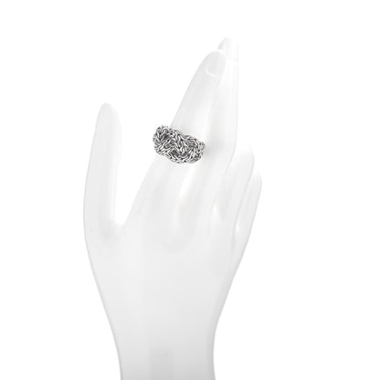 John Hardy Sterling Silver Classic Chain Braided Ring 54 7 2 of 5