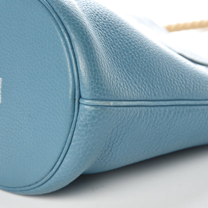 Hermes Taurillon Clemence Mangeoire Rope Bag Blue Jean 6 of 11