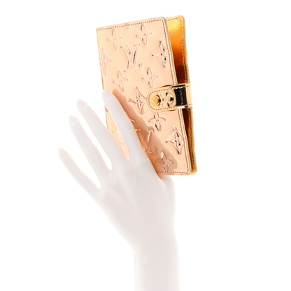 Louis Vuitton Monogram Miroir Small Ring Agenda Gold 2 of 8