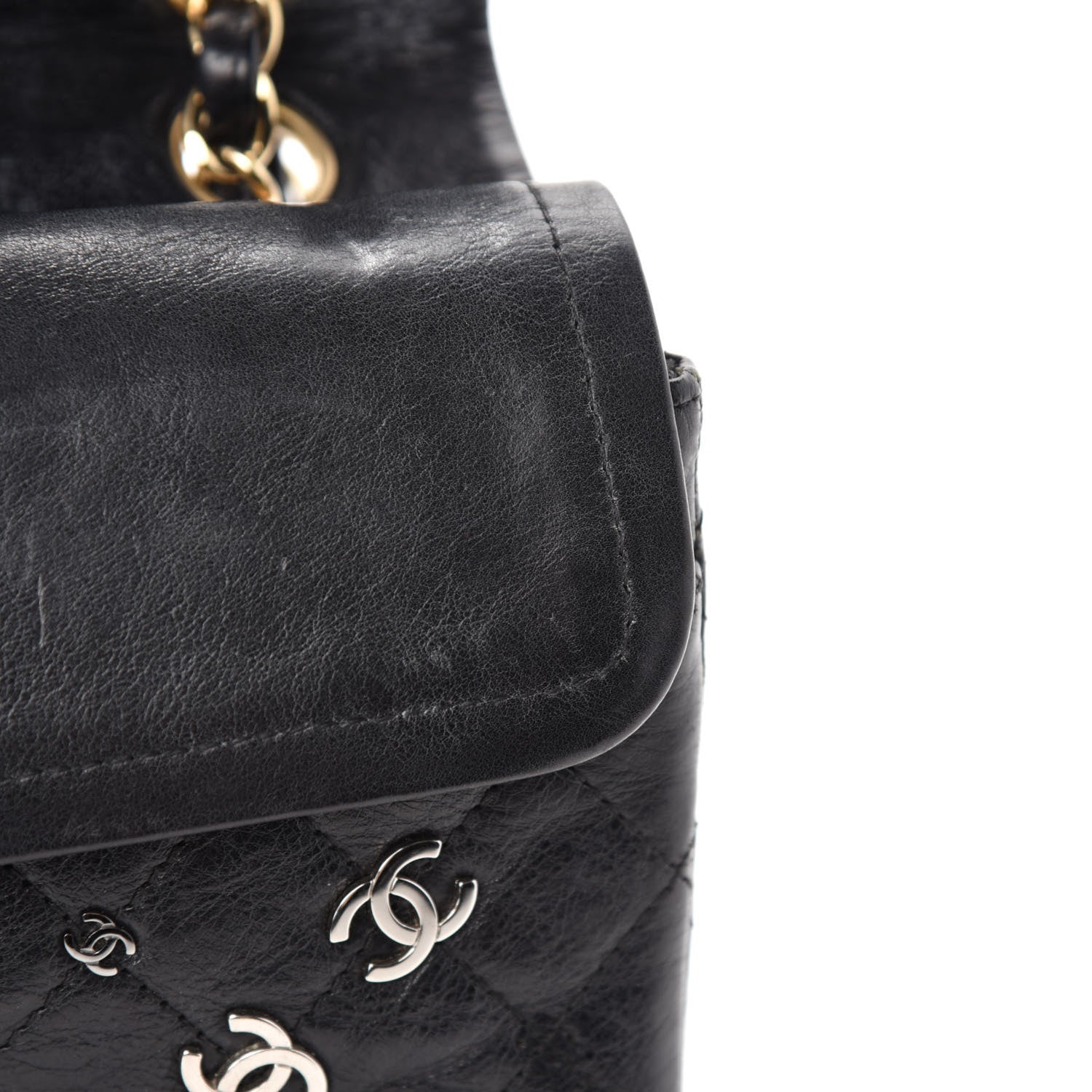 Chanel Calfskin CC Punk 2.55 Reissue 224 Flap Black 12 of 15