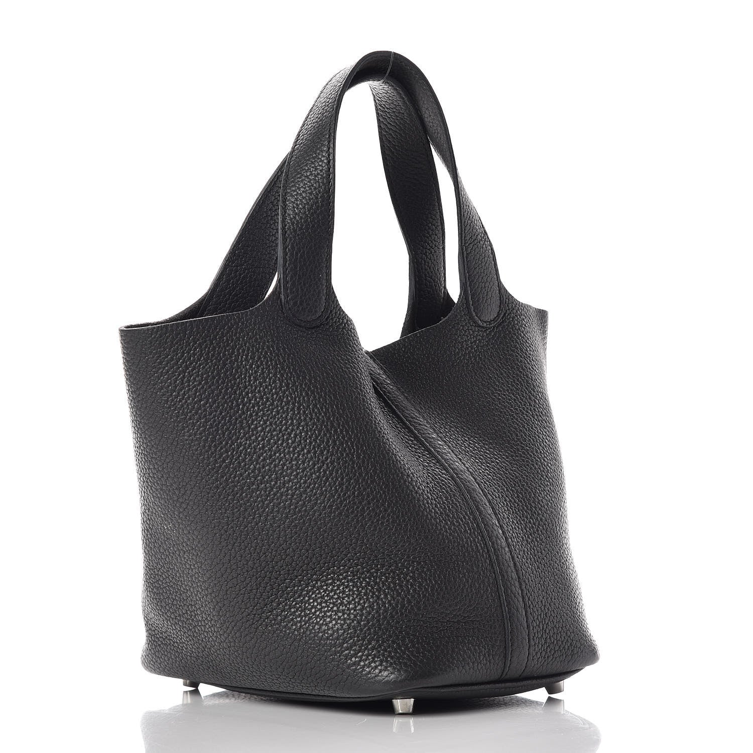 Hermes Taurillon Clemence Picotin Lock 18 PM Black 3 of 14