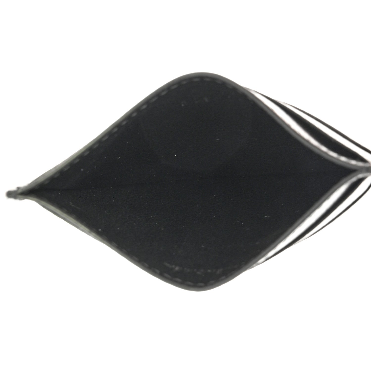 Balenciaga Grained Calfskin Logo Cash Card Holder Black White 4 of 8