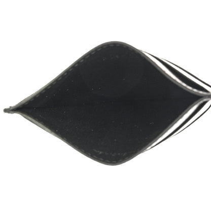 Balenciaga Grained Calfskin Logo Cash Card Holder Black White 4 of 8