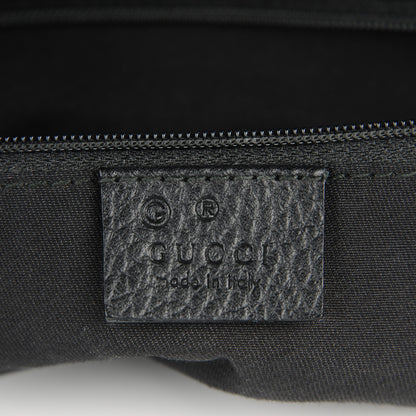Gucci Denim Monogram Abbey D Ring Hobo Black 5 of 7