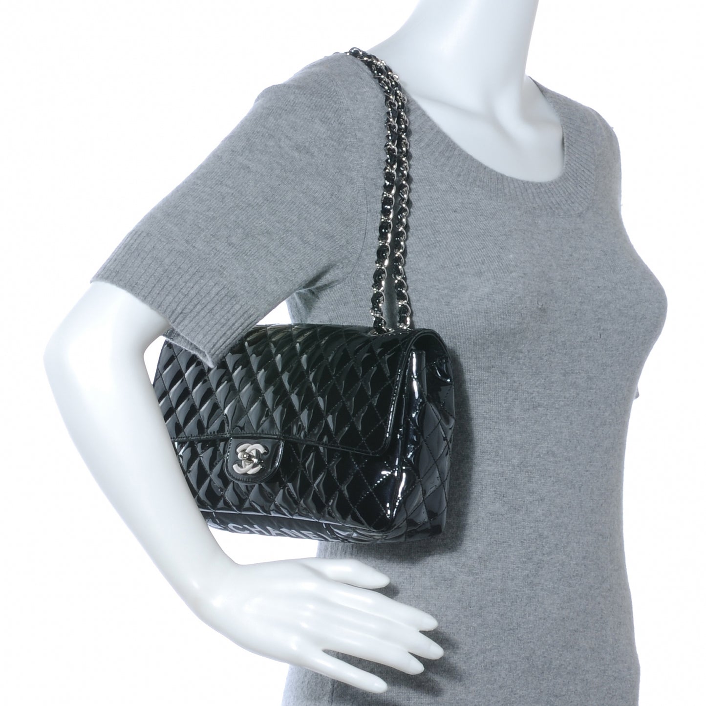 Patent Secret Label Medium Flap Black