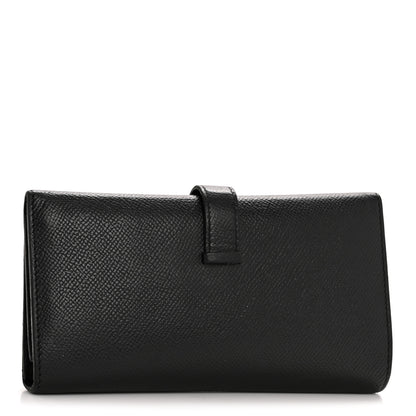 Hermes Epsom Tri-Fold Bearn Gusset Wallet Black 3 of 8