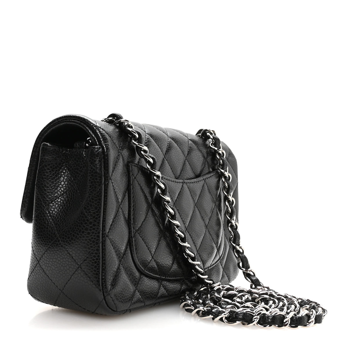 Chanel Caviar Quilted Mini Rectangular Flap Black 3 of 11