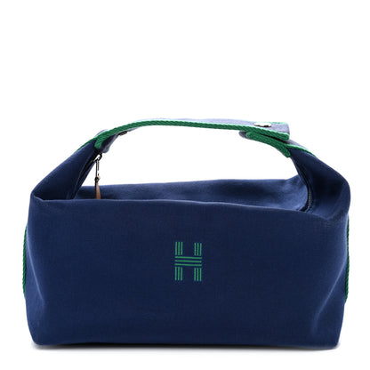 Hermes Canvas Large Bride-A-Brac Pouch Marine 1 of 12