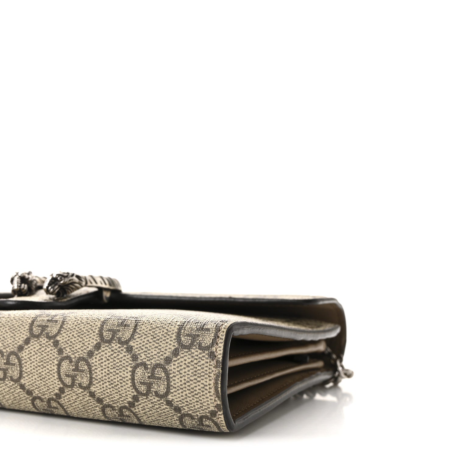 Gucci GG Supreme Monogram Mini Dionysus Chain Wallet Beige Taupe 9 of 10